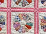 Dresden Plate quilt blocks of heritage wall quilt By Joanne Reinhold